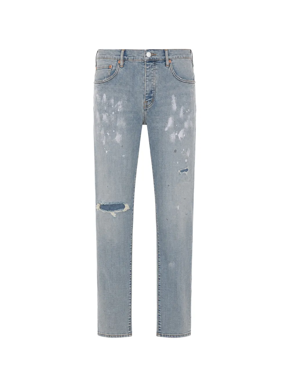 Purple Brand painted distressed jeans