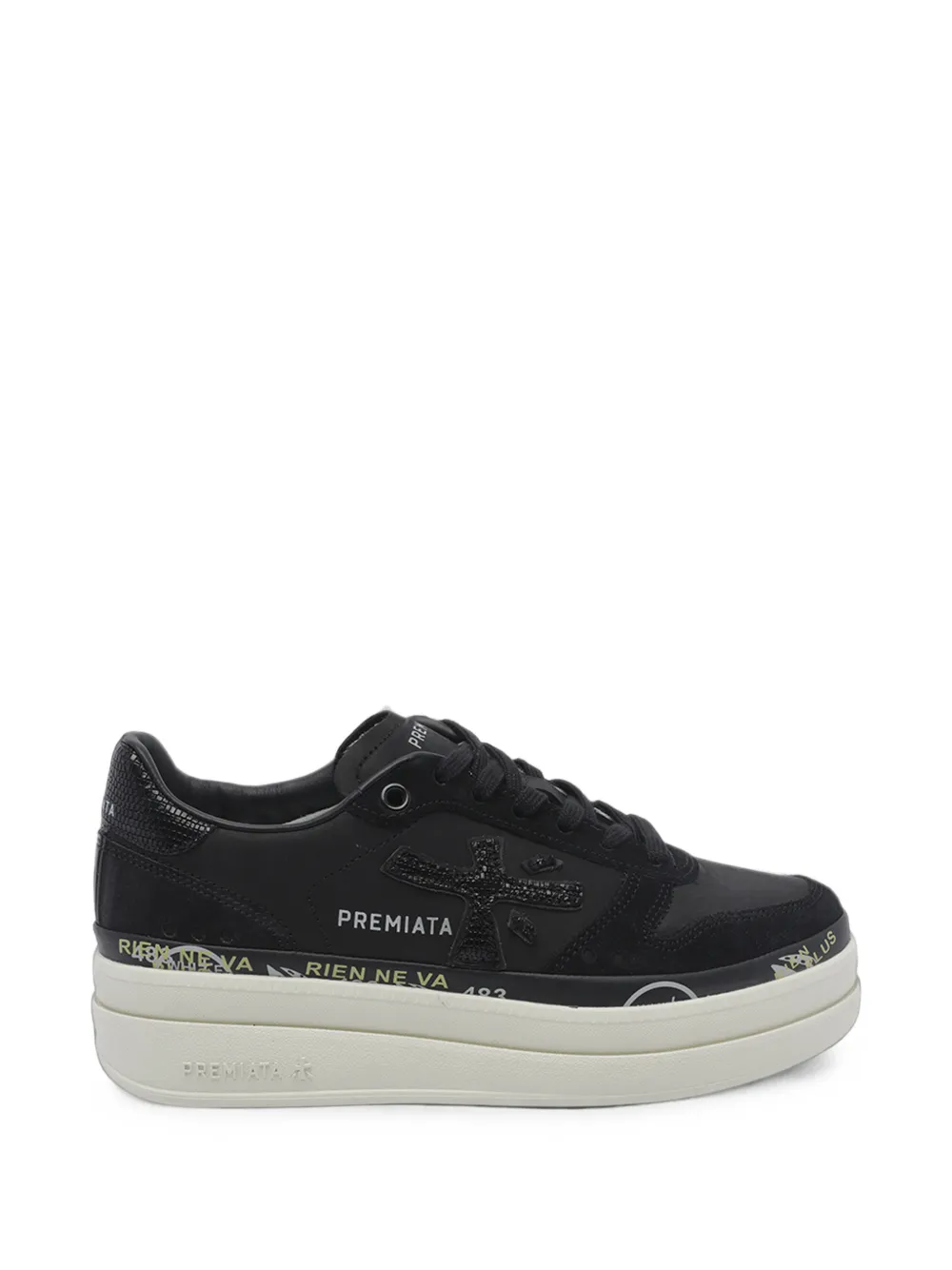 Premiata Micol 8567 sneakers - women - Calf Leather/Polyurethane/Lambskin/Goat Skin/Calf Leather/Rubber/Polyethylene vinyl acetate (PEVA) - 40 -