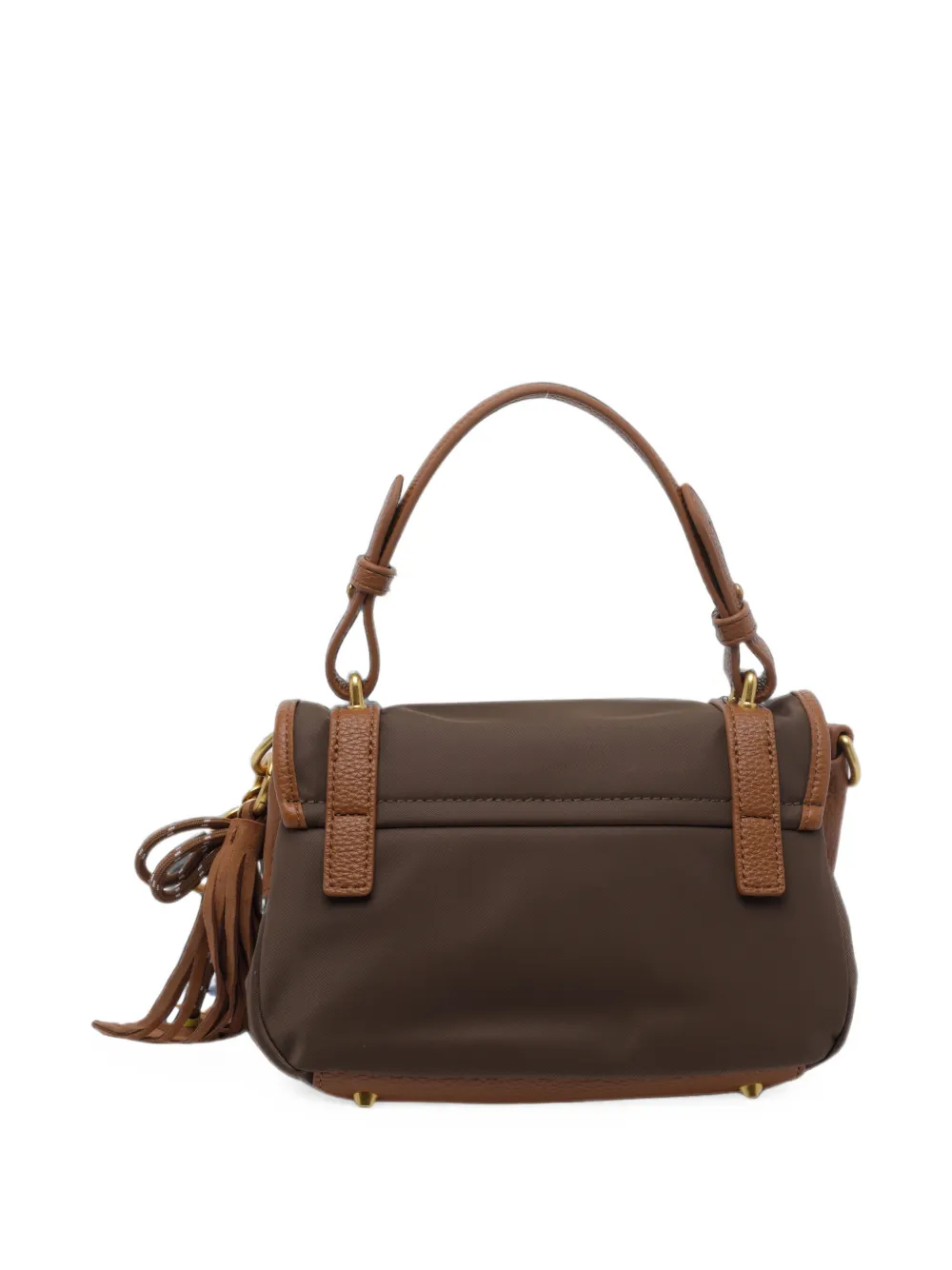 La Carrie Dark Wave buckle-detail tote bag Bruin