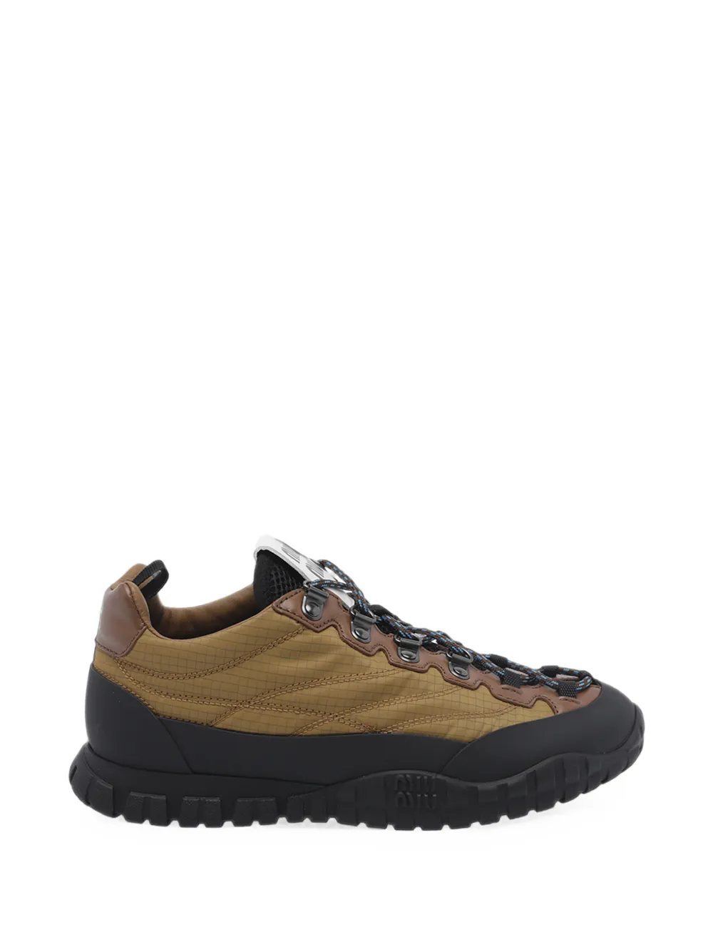 Miu Miu baskets à empiècements - Marron Miu Miu baskets à empiècements - Marron