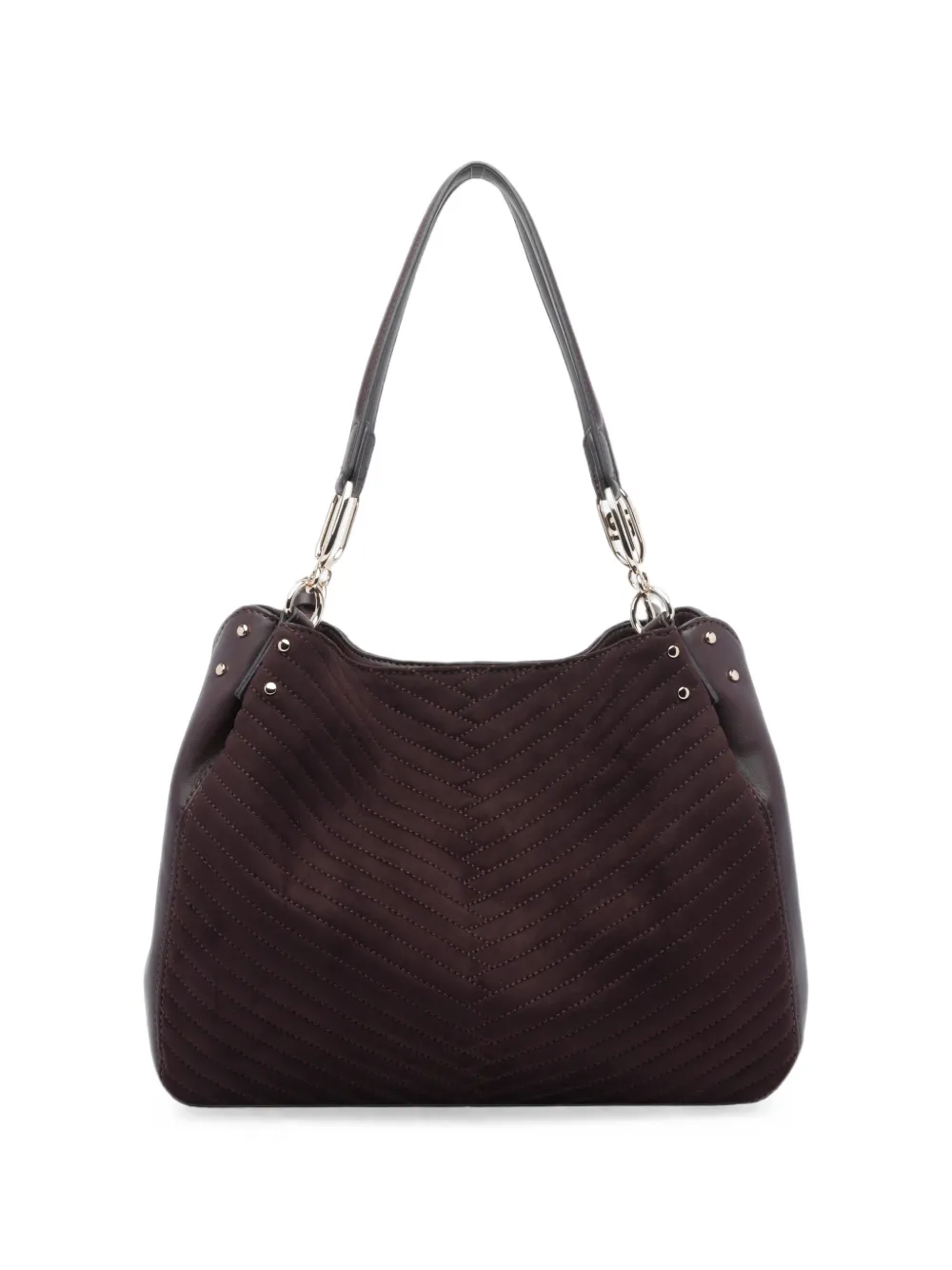 LIU JO Shopper met chevron-stiksel en kwast Rood