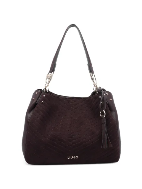 LIU JO chevron-quilted tassel tote bag