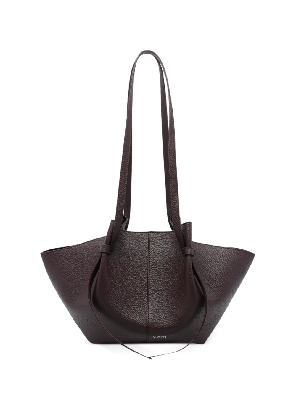 Yuzefi Mochi pebble-grain shoulder bag - Marrone