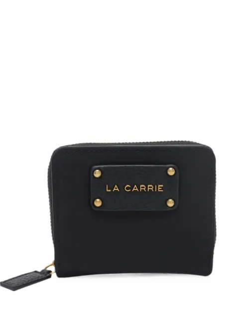La Carrie logo-plaque zip-around wallet