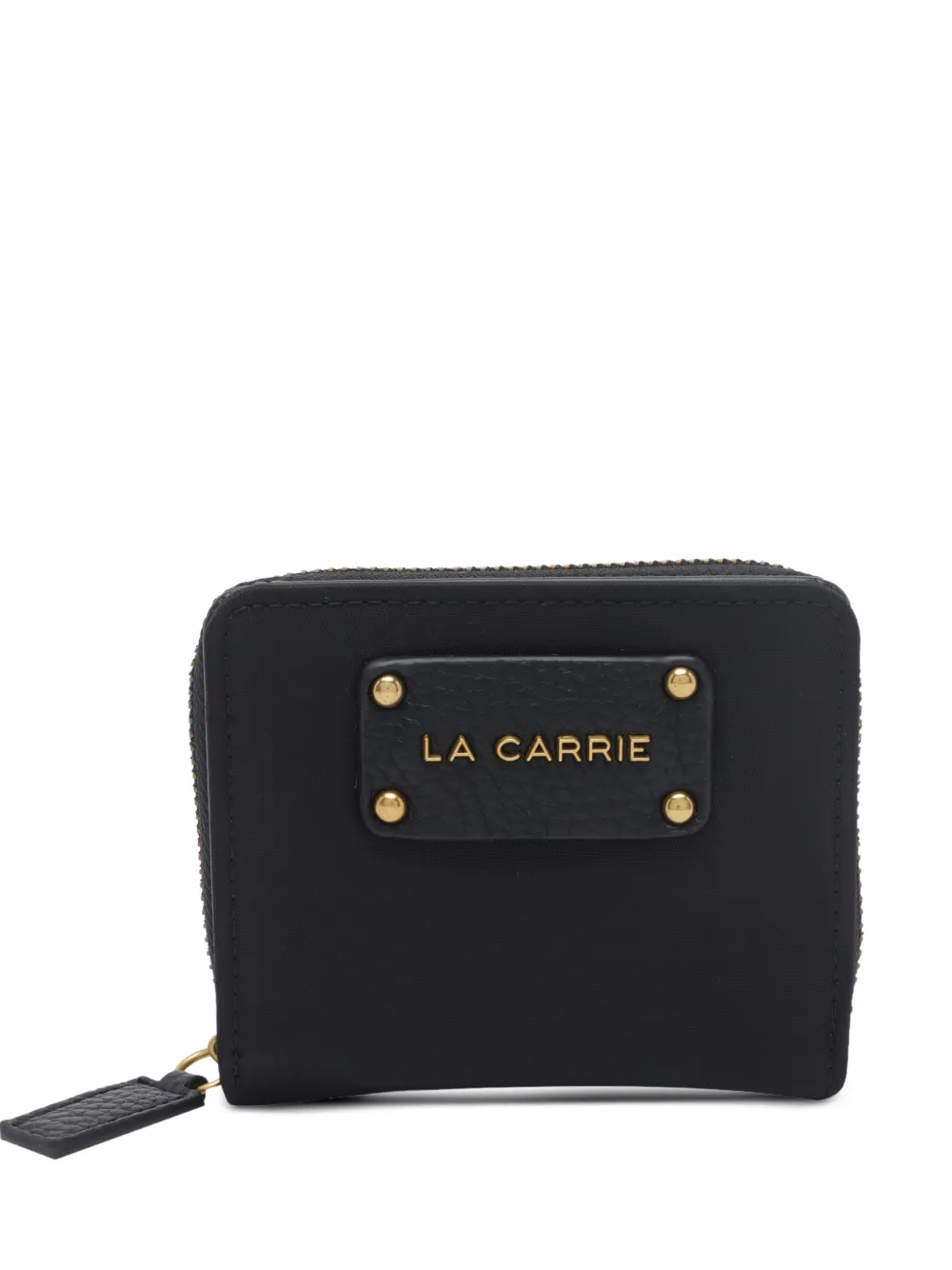 La Carrie logo-plaque zip-around wallet