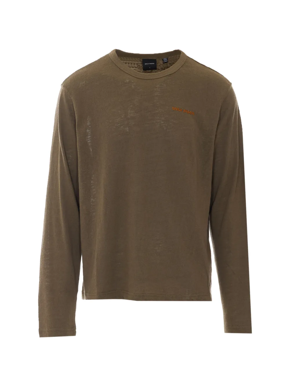Daily Paper embroidered-logo slub-texture T-shirt