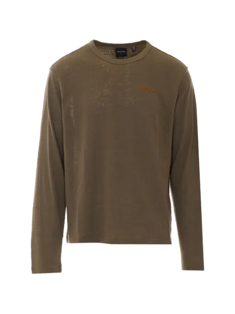 Daily Paper embroidered-logo slub-texture T-shirt