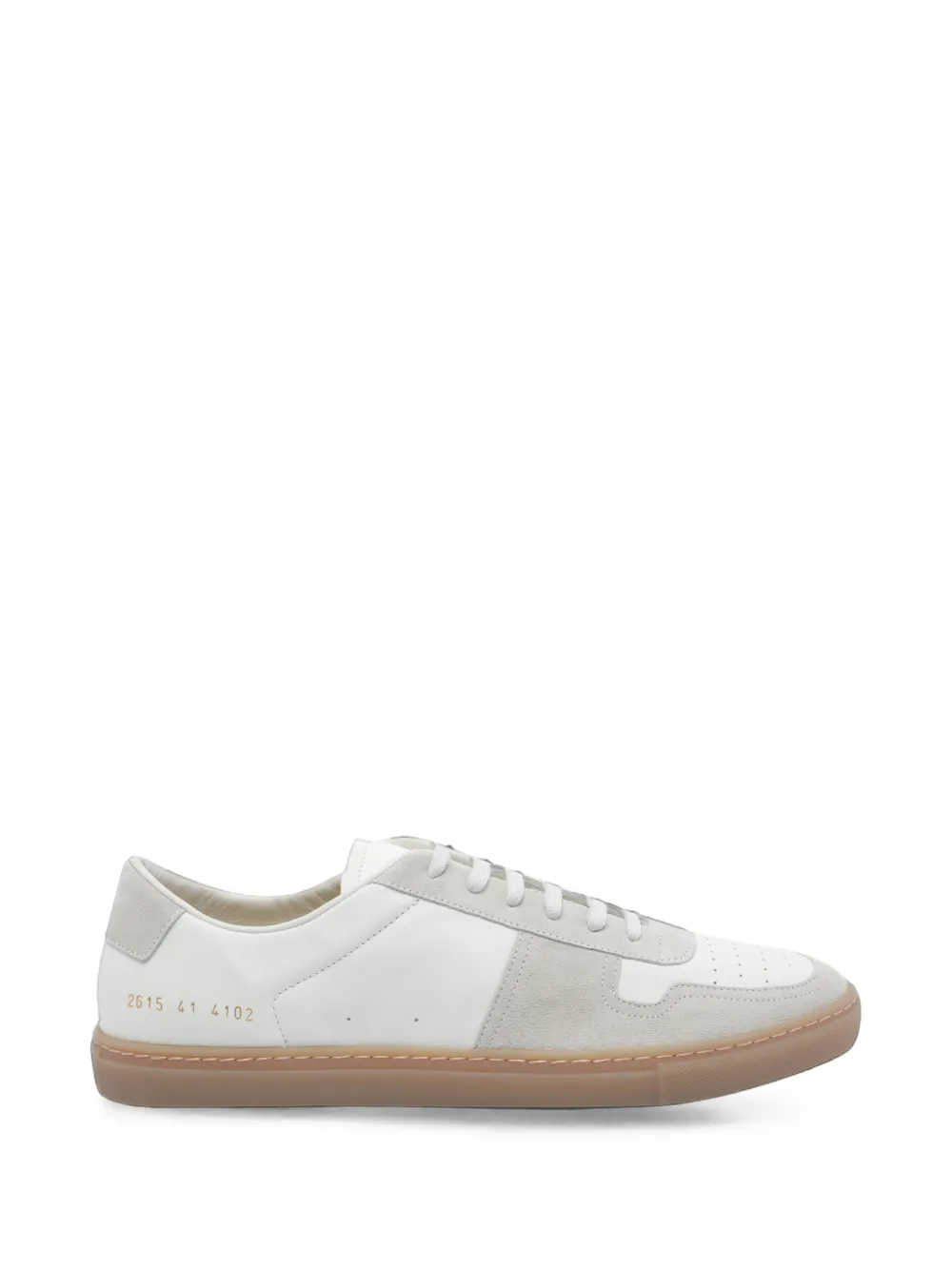 Common Projects suede-panelled leather sneakers