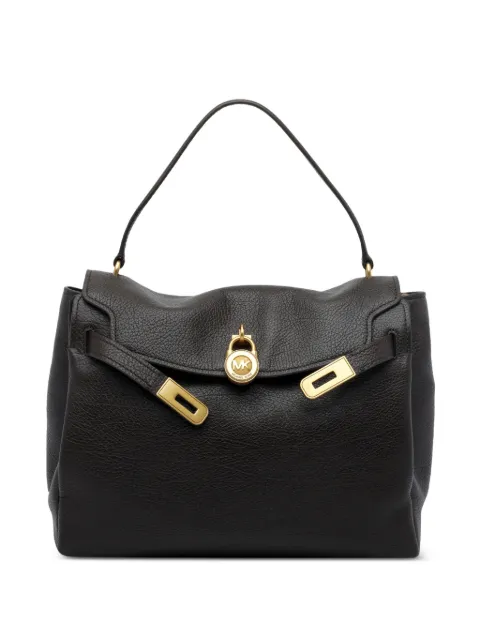 Michael Michael Kors large Hamilton textured leather satchel bag