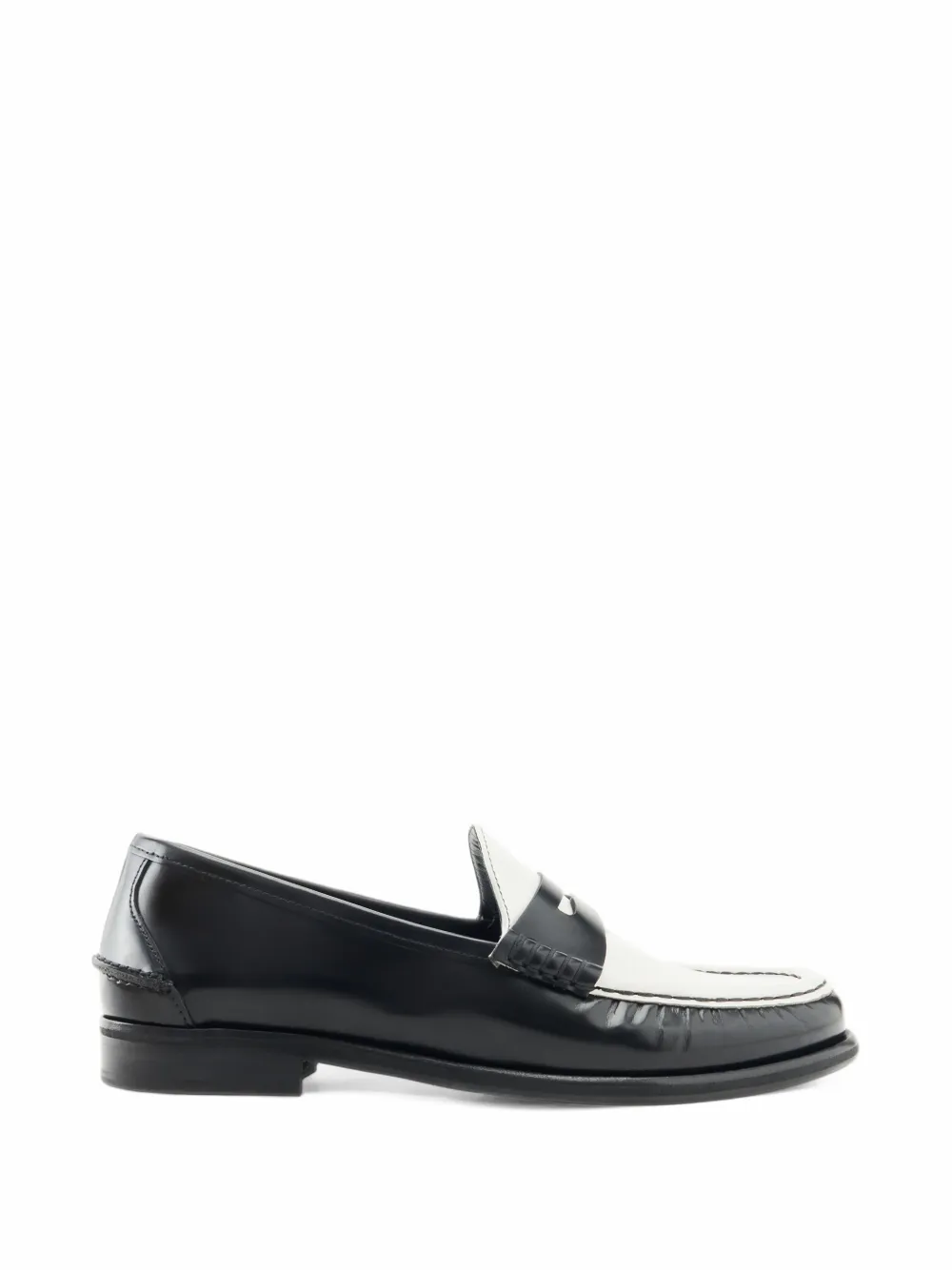 Lottusse Lara two-tone loafers - Black