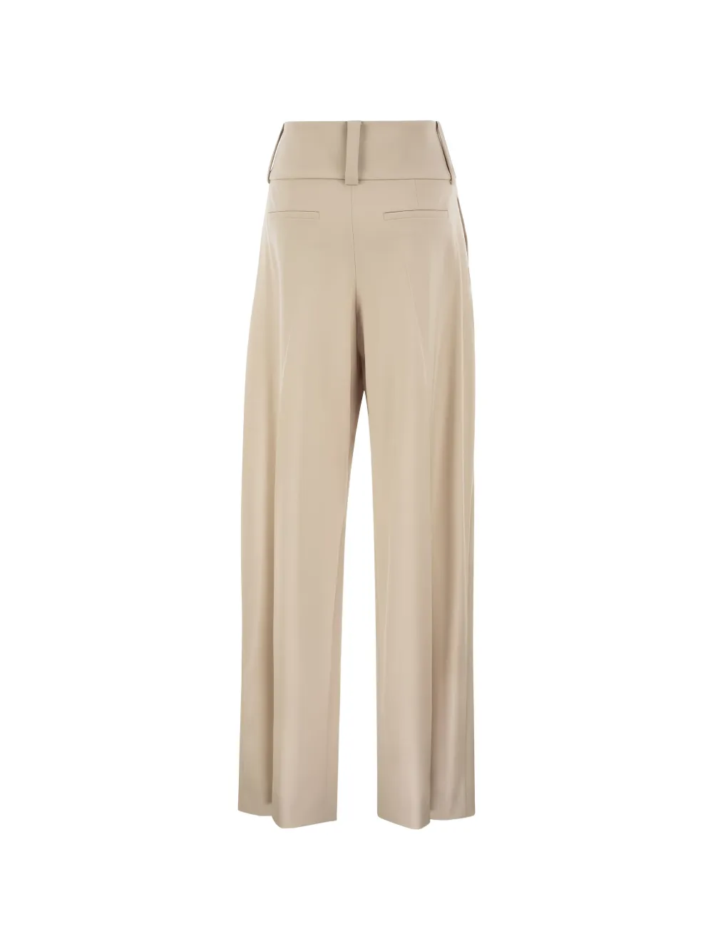 Max Mara pleated wide-leg trousers Beige