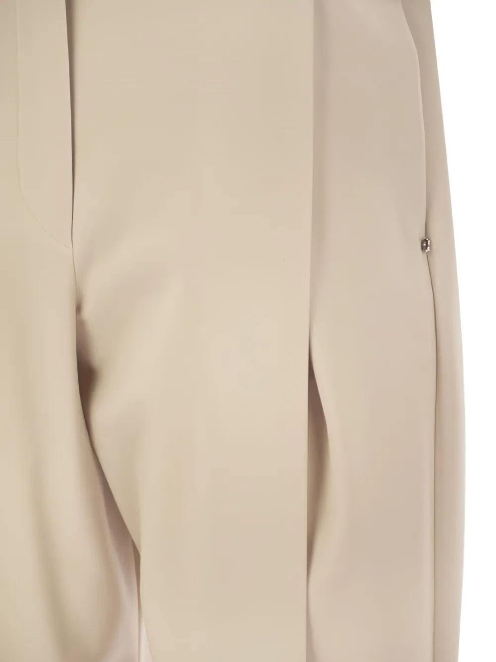 Max Mara pleated wide-leg trousers Beige