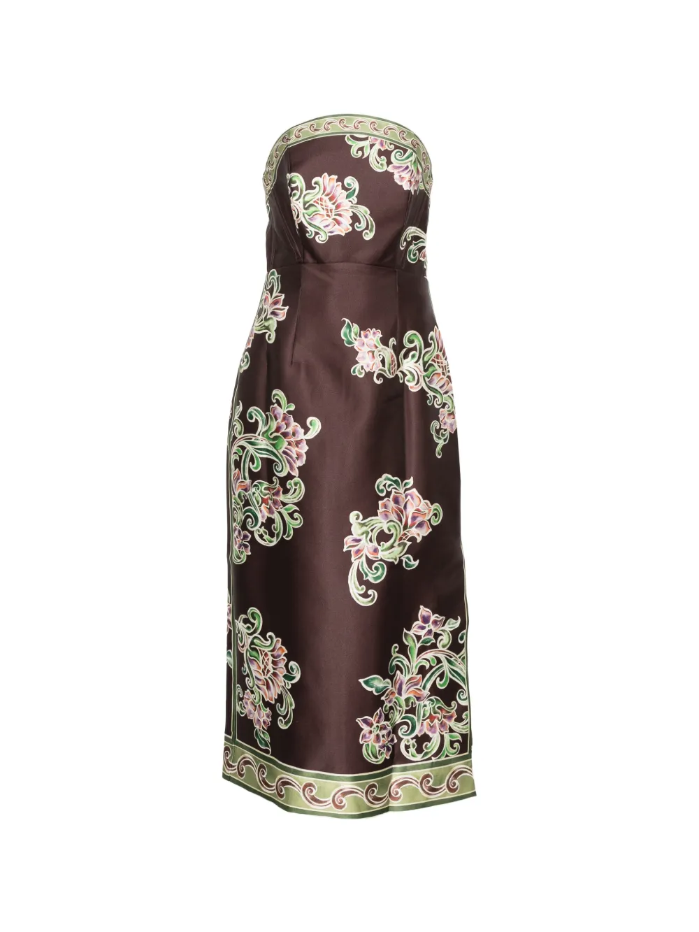 ALEMAIS Josie bodice midi dress - Braun