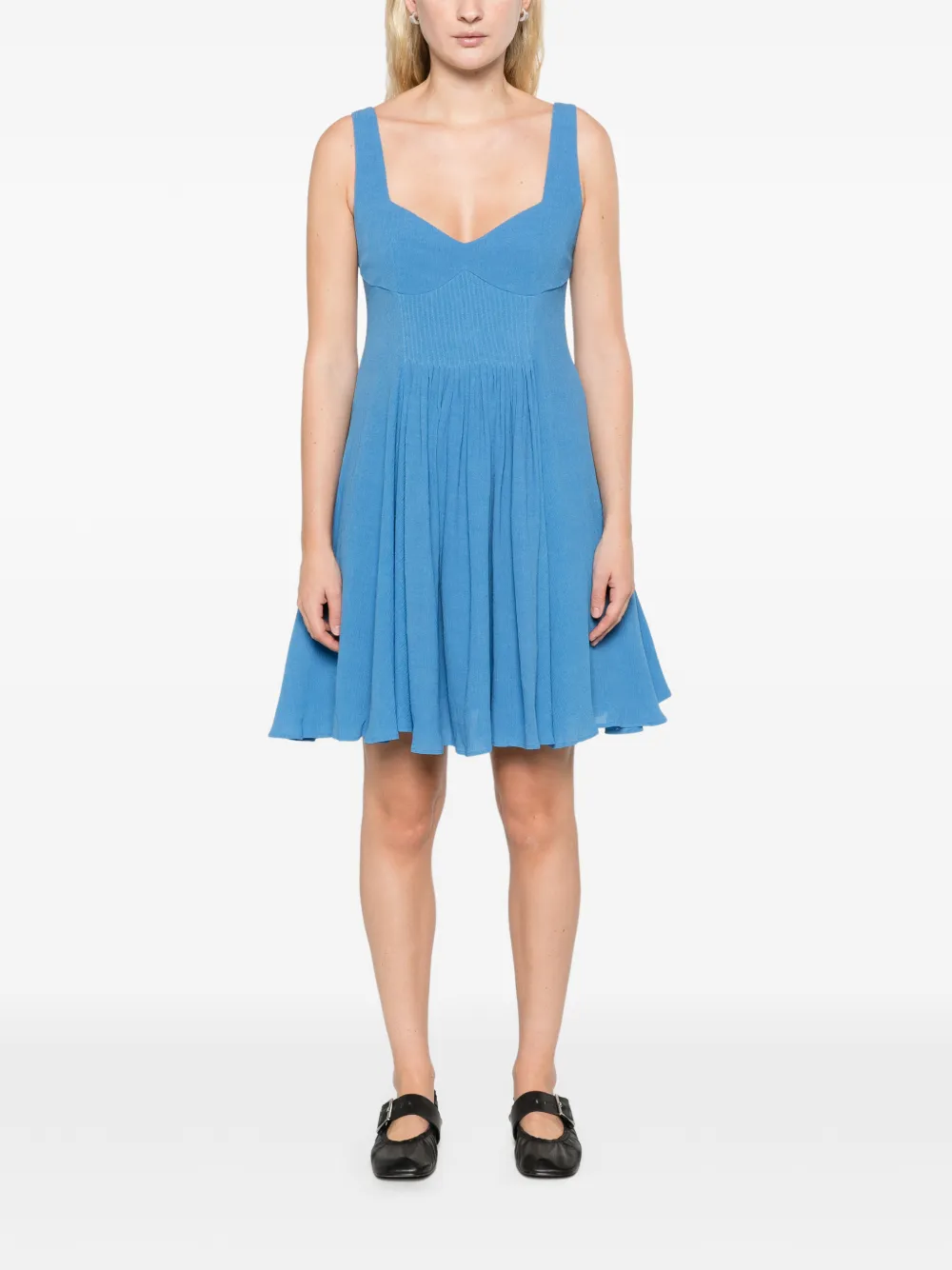 JW Anderson Babydoll Dress in cornflower blue Blauw