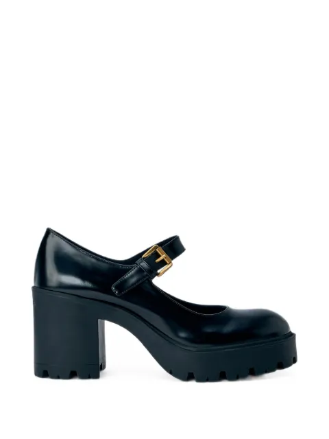 Prada brushed leather pumps