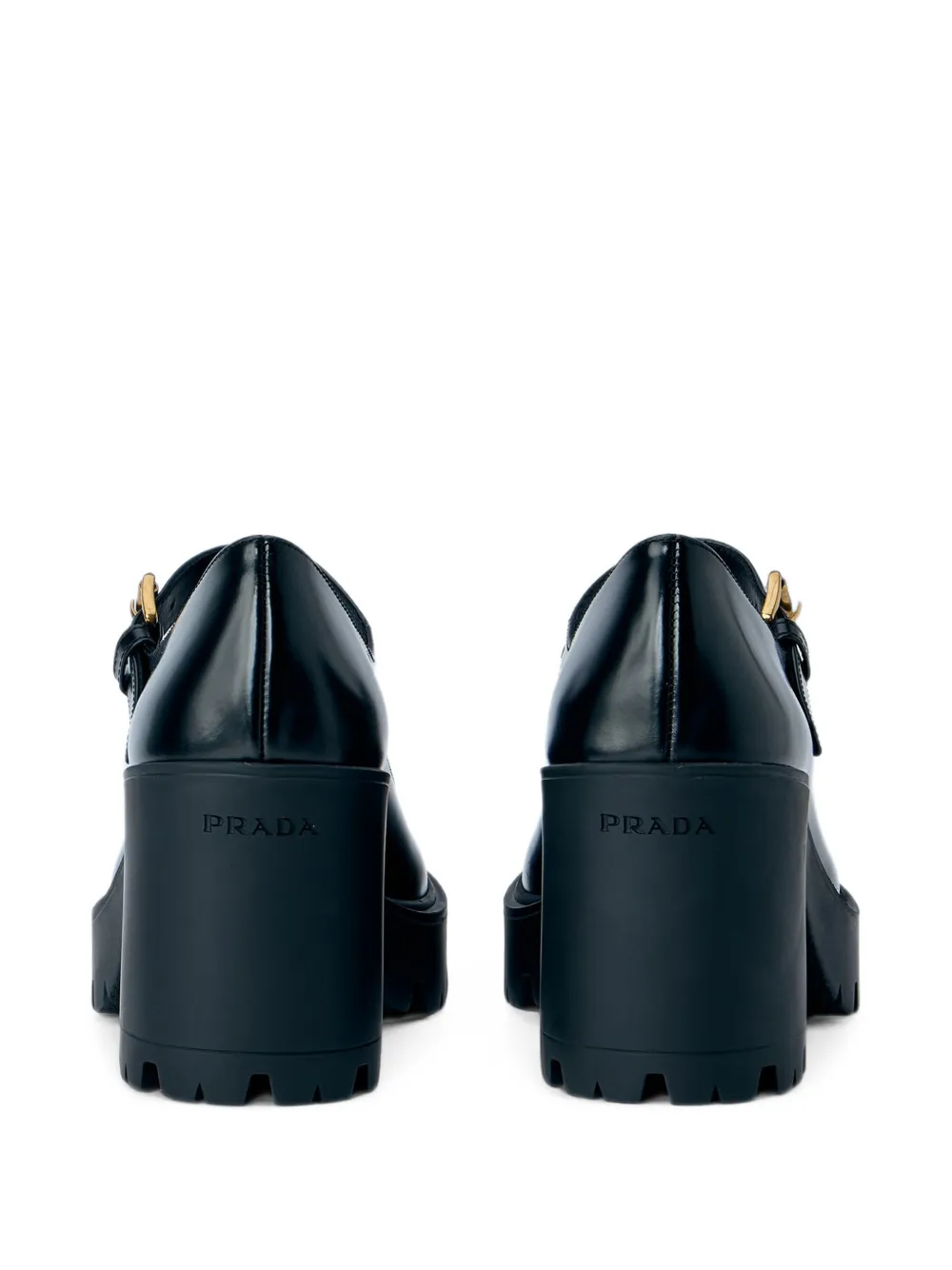 Prada Leren pumps Zwart