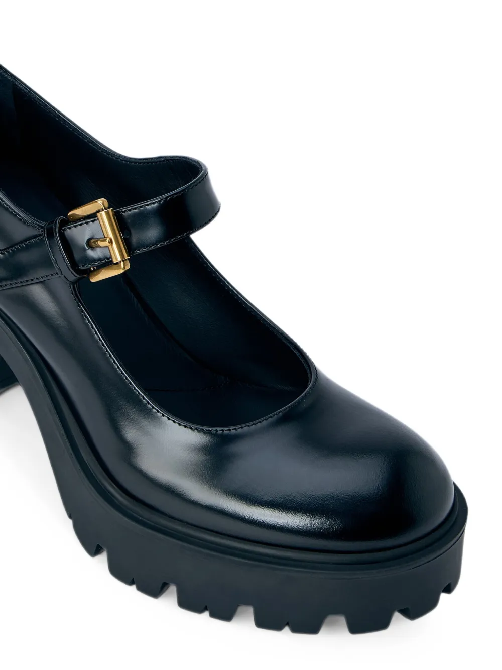 Prada Leren pumps Zwart