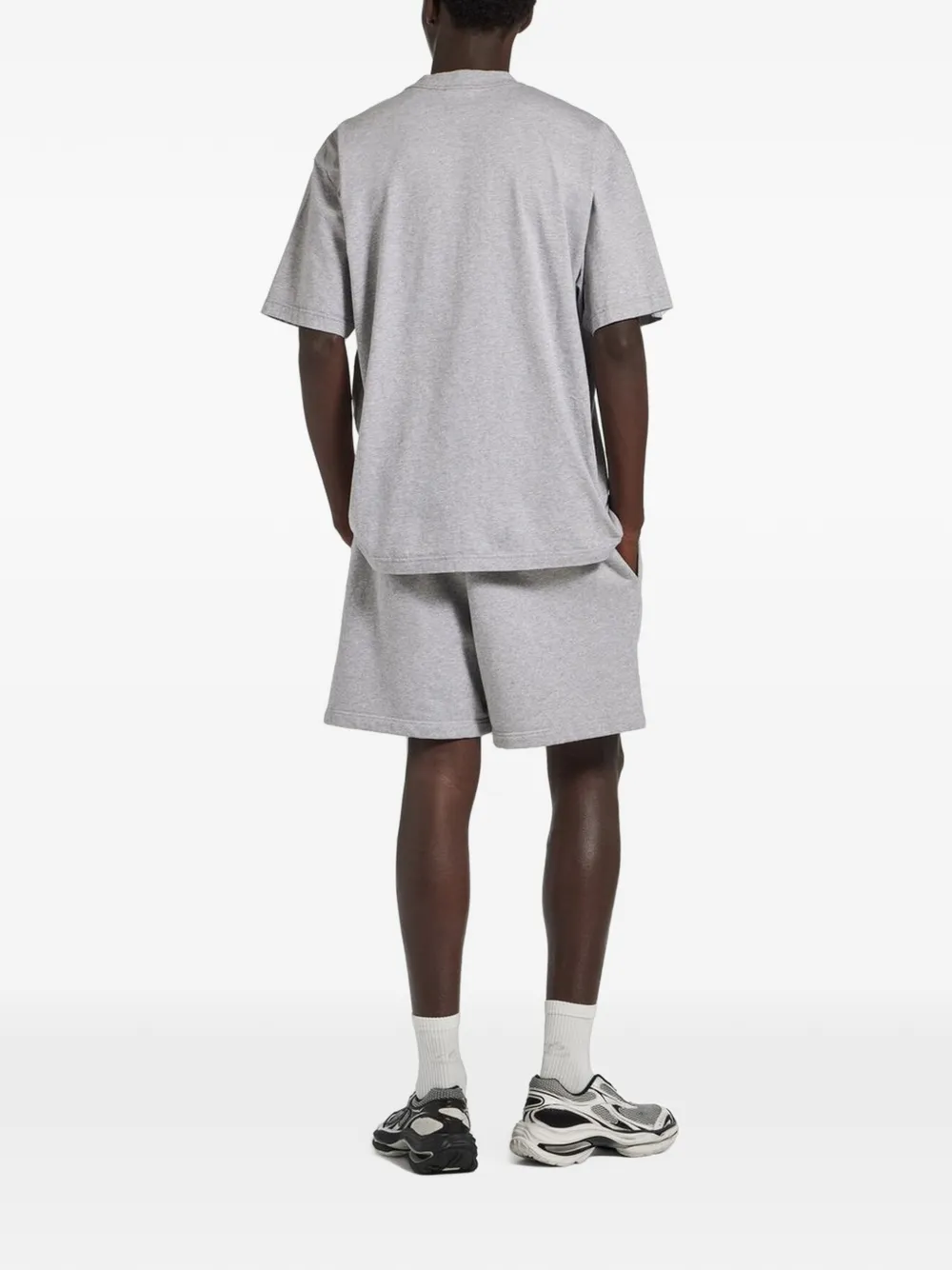 Balenciaga Wet Brush katoenen T-shirt met logo-print Grijs