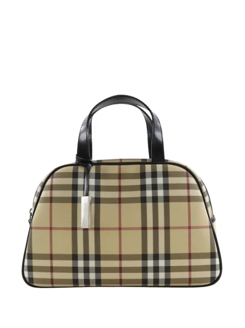 Burberry Pre-Owned sac à main en toile enduite à motif House Check (2000-2017)