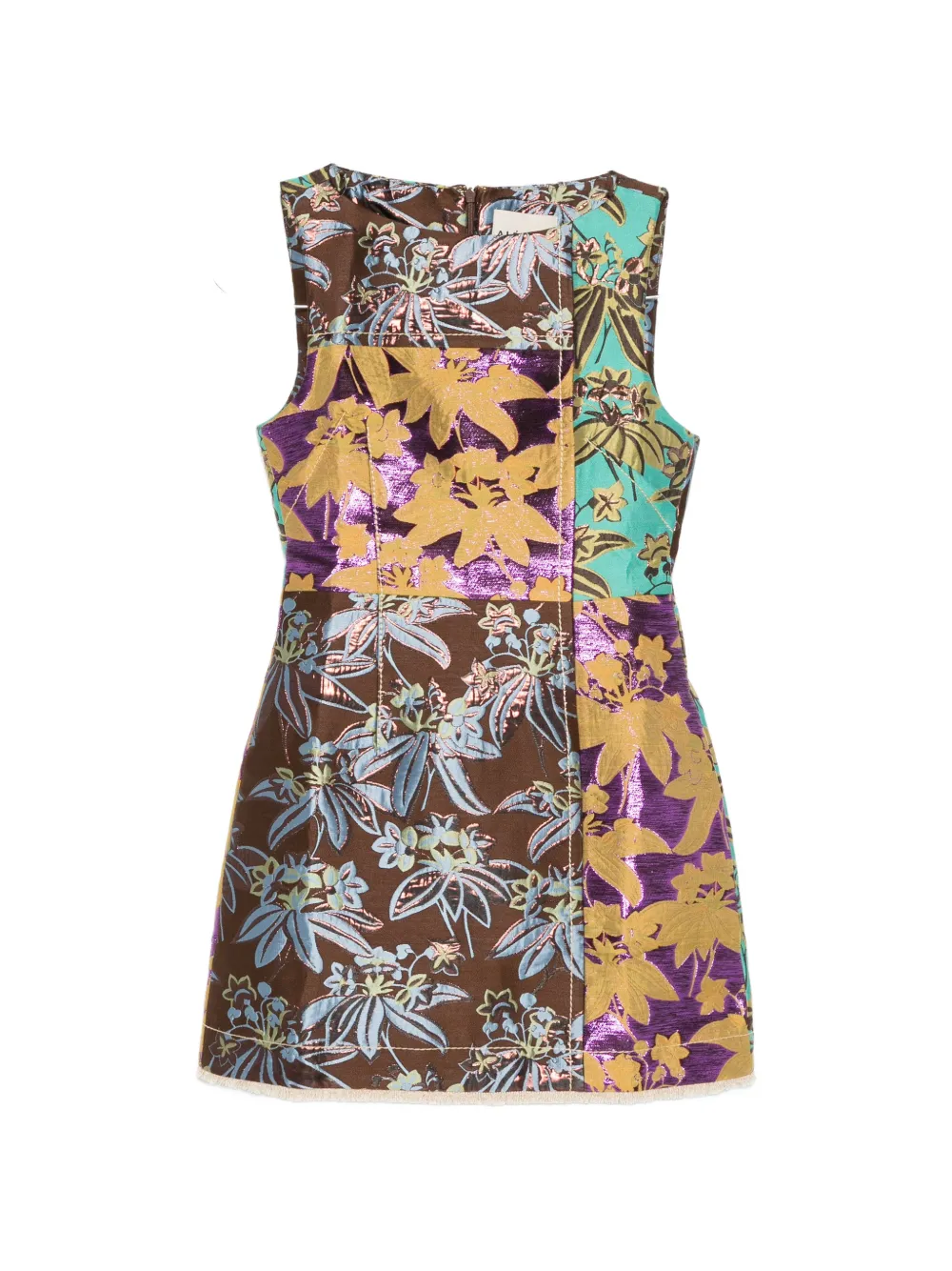ALEMAIS Bodie jacquard mini dress - Braun