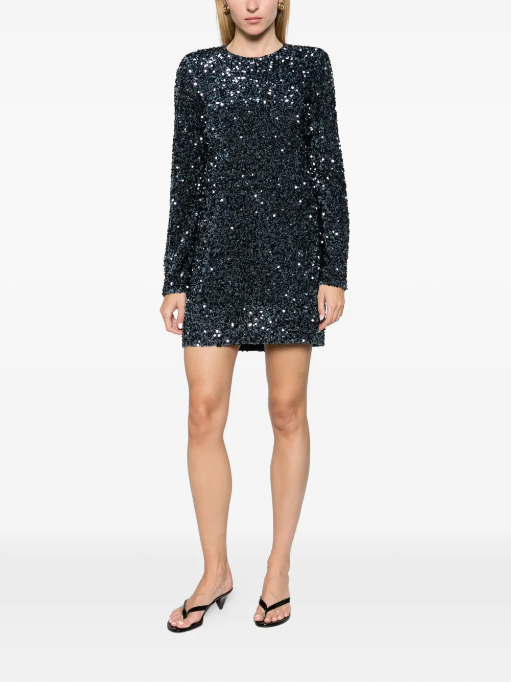 ALEMAIS Ellie sequin mini dress Blauw
