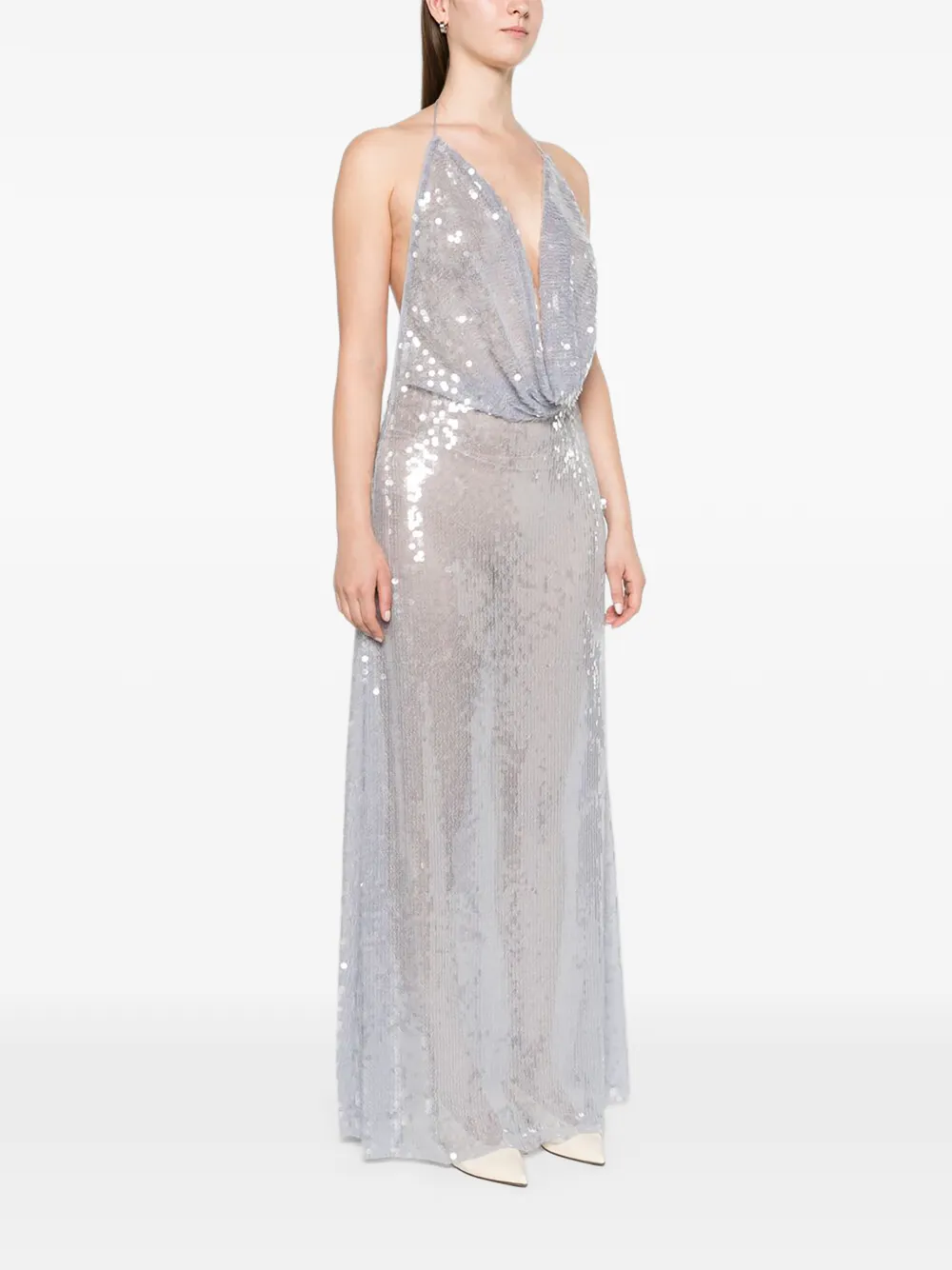 ARCINA ORI Luka dress silver Zilver