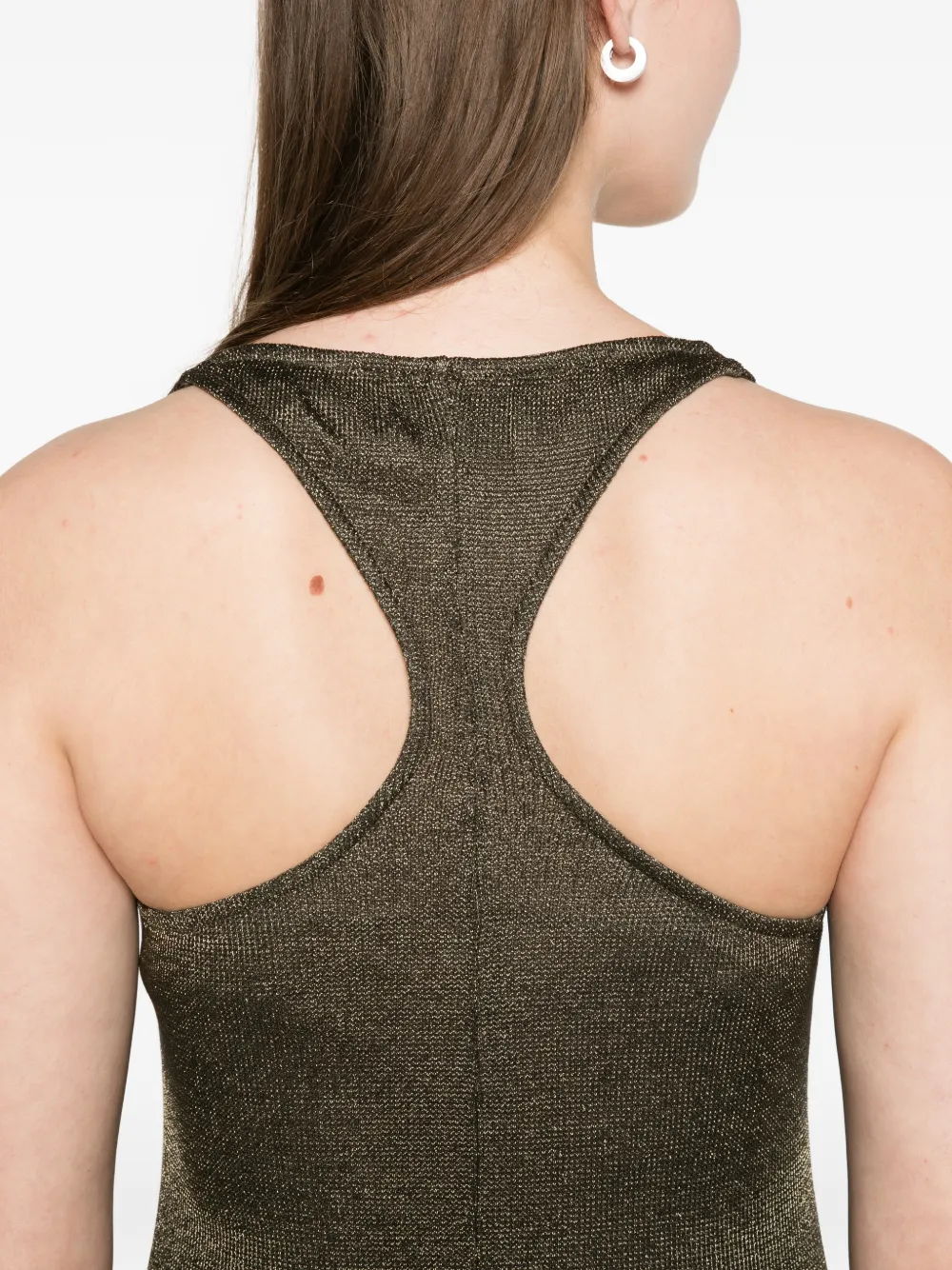 ARCINA ORI Indi dress khaki metallic Groen