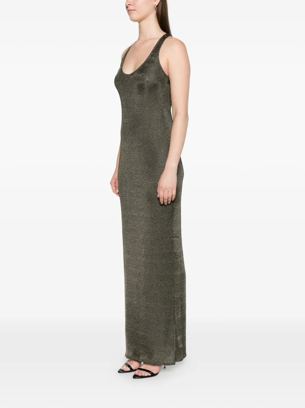 ARCINA ORI Indi dress khaki metallic Groen