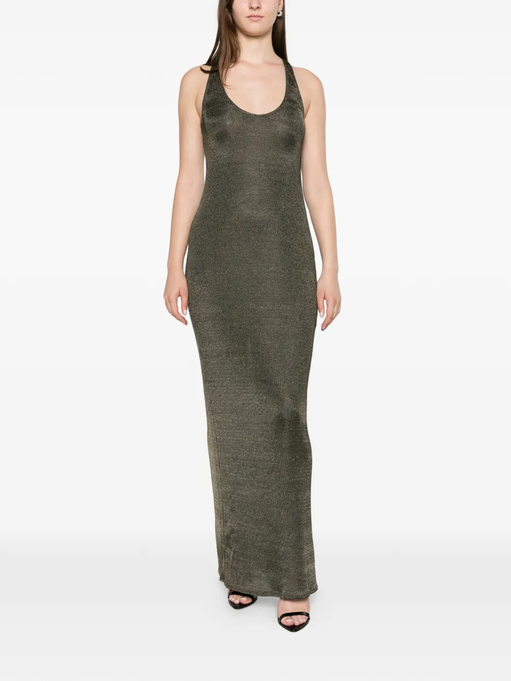 ARCINA ORI Indi dress khaki metallic Groen