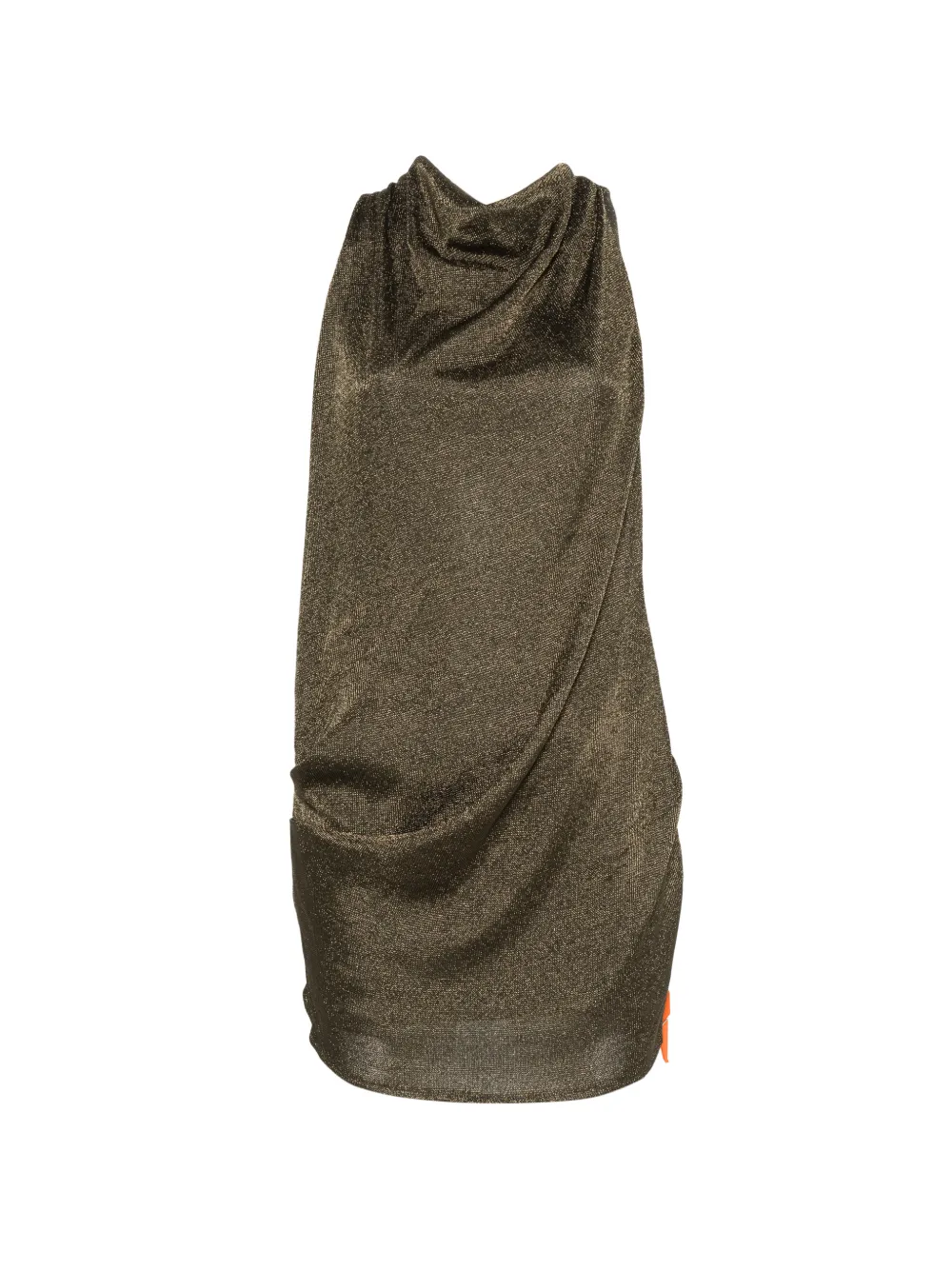 Arcina Ori Asha Dress Khaki Metallic In Multi