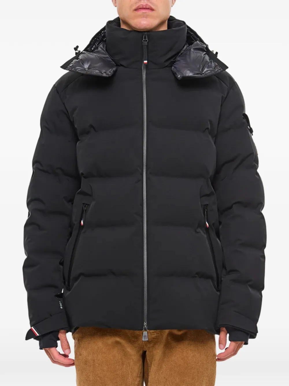 Moncler Grenoble Montgetech gewatteerd pufferjack Zwart