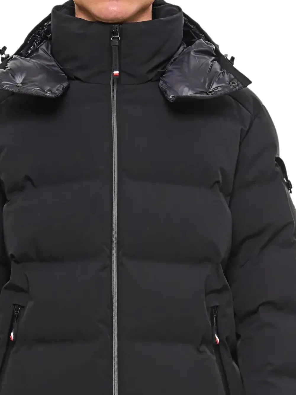 Moncler Grenoble Montgetech gewatteerd pufferjack Zwart