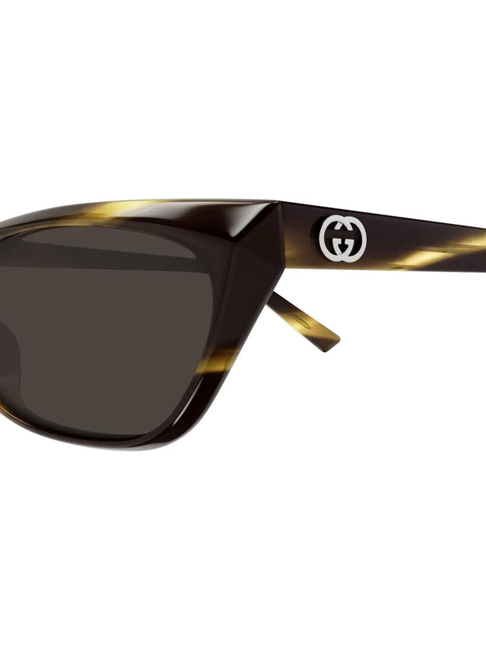 Gucci Eyewear Zonnebril met cat-eye montuur en GG-logo Bruin