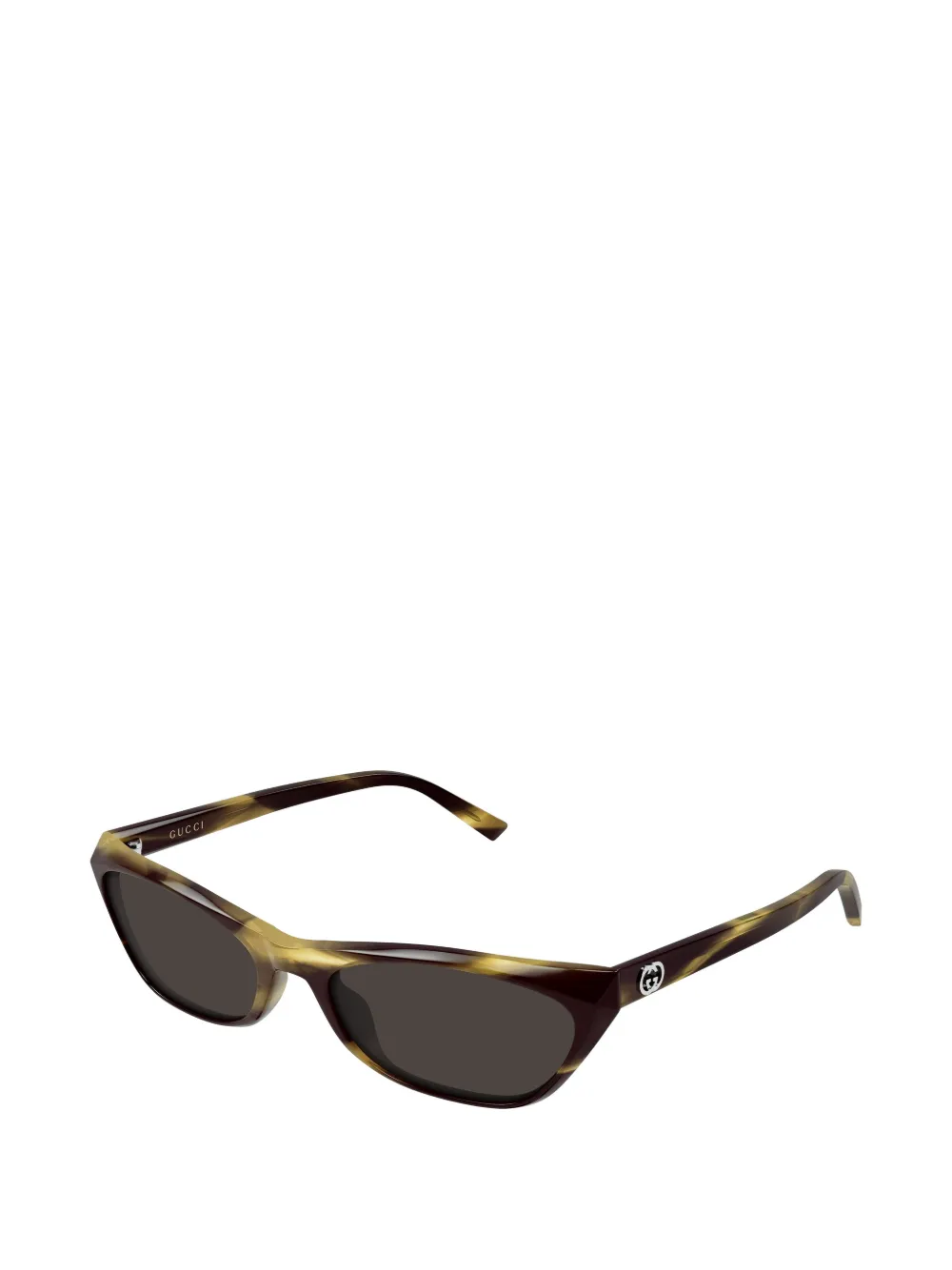 Gucci Eyewear Zonnebril met cat-eye montuur en GG-logo Bruin