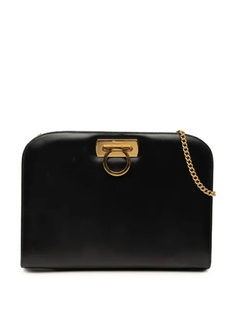 Ferragamo Pre-Owned bandolera Gancini de piel con cadena 2010-2026