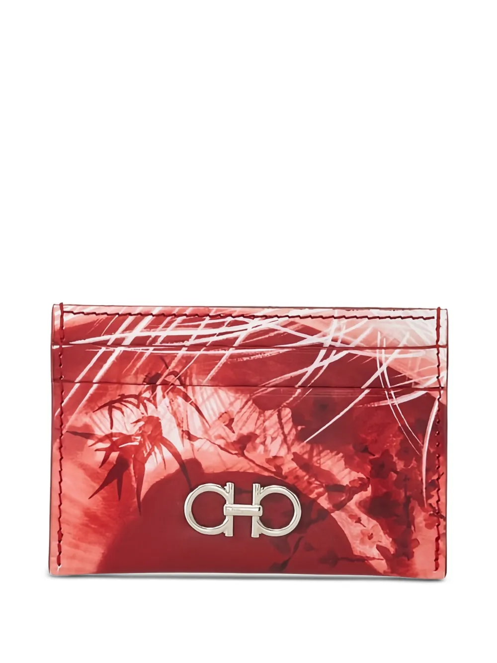 Ferragamo Portafoglio con placca Gancini - Rosso