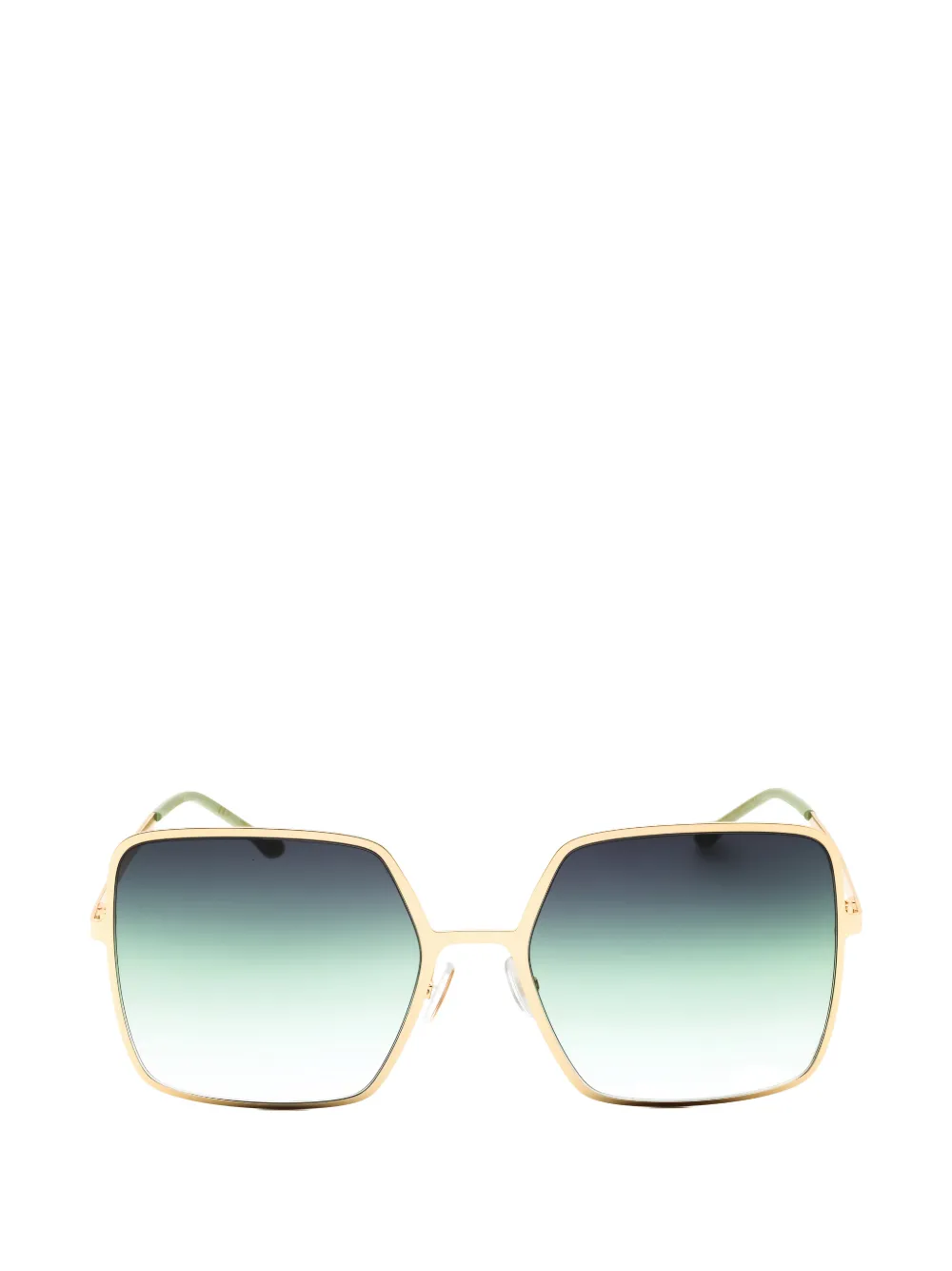 ISABEL MARANT oversized geometric-frame sunglasses - Oro