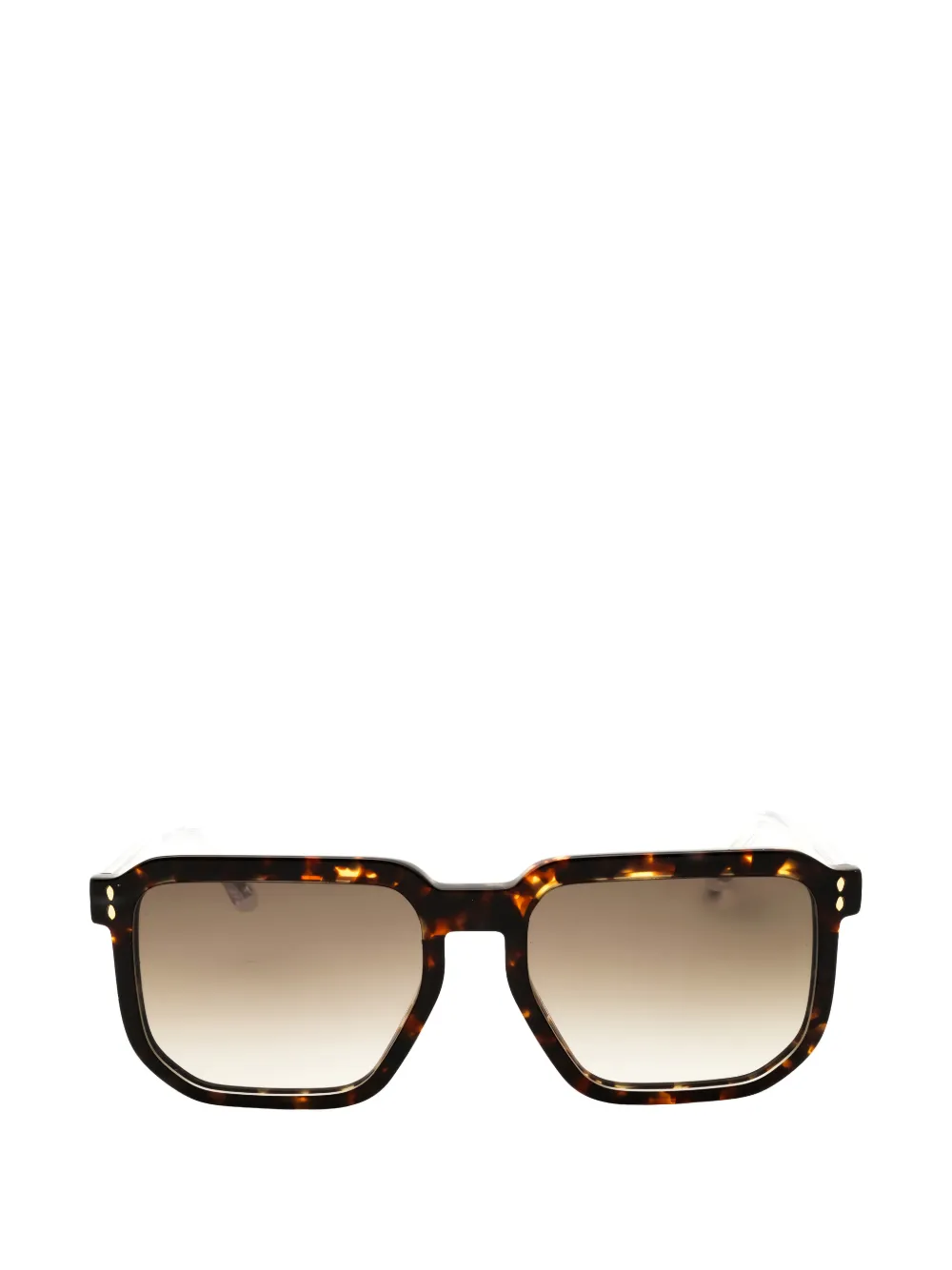 ISABEL MARANT geometric-frame sunglasses - Marrone