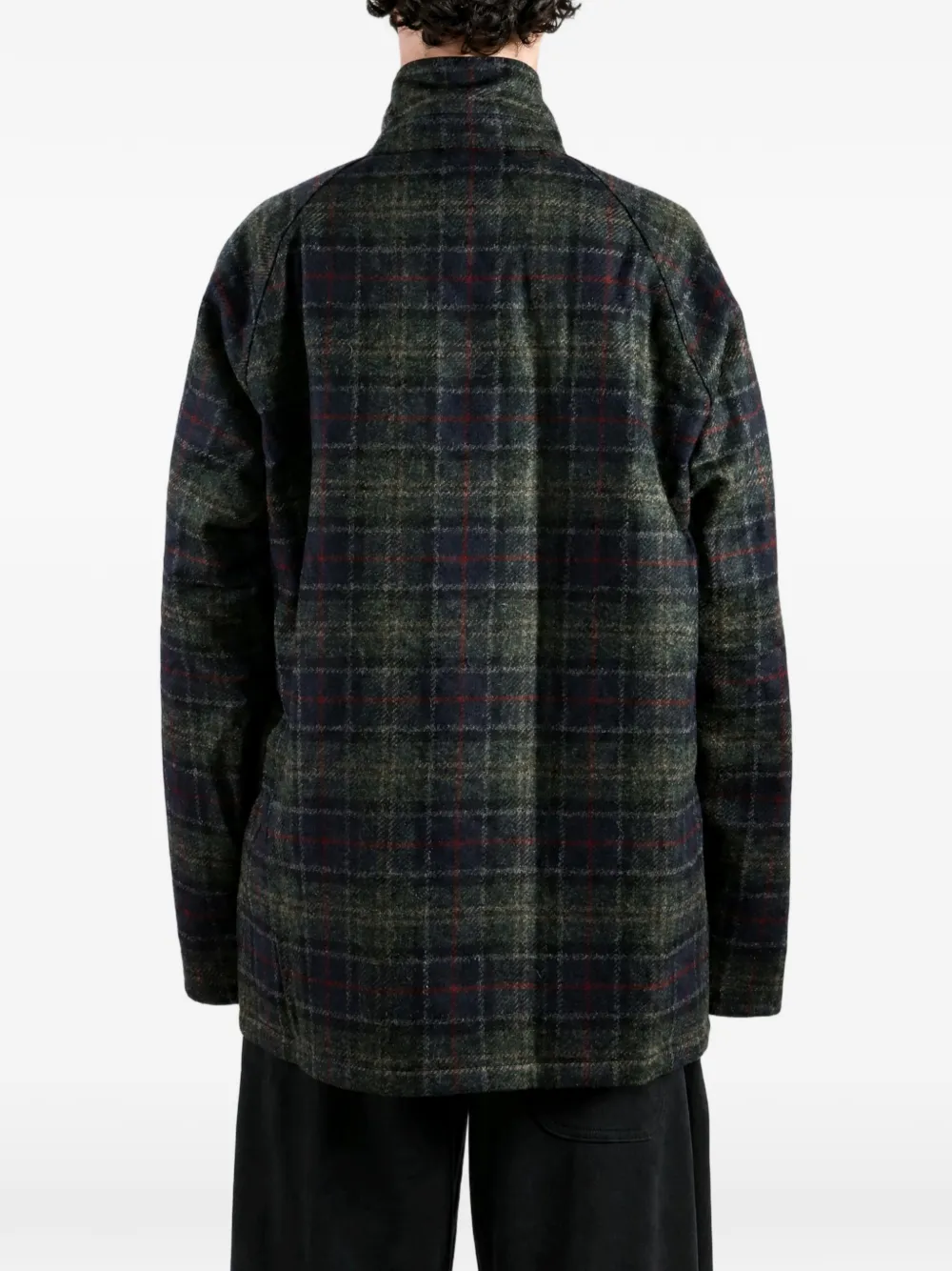 Barbour Bedale wollen jack Blauw