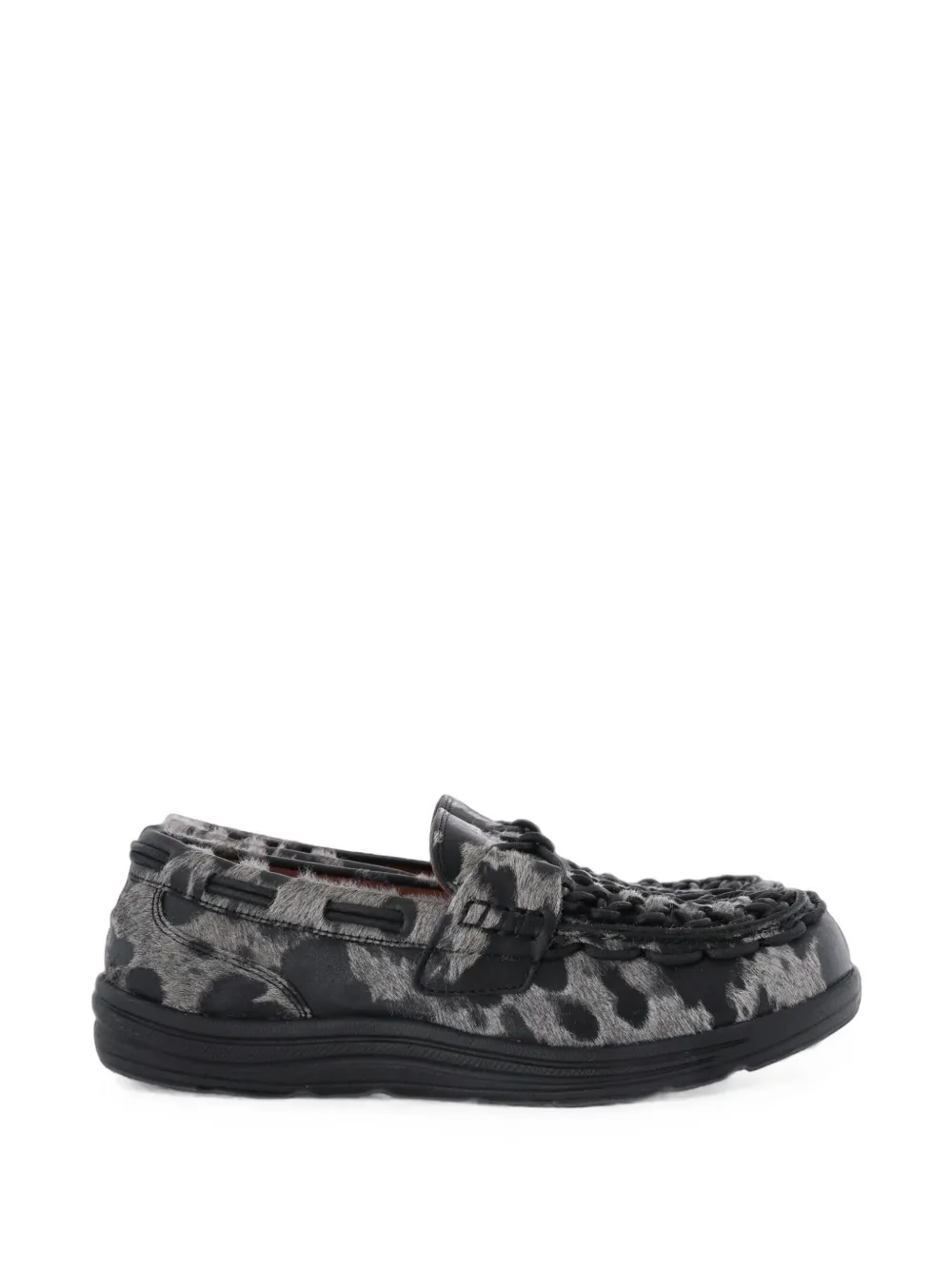KEEN FOOTWEAR UNEEK cow-print slip-on loafers