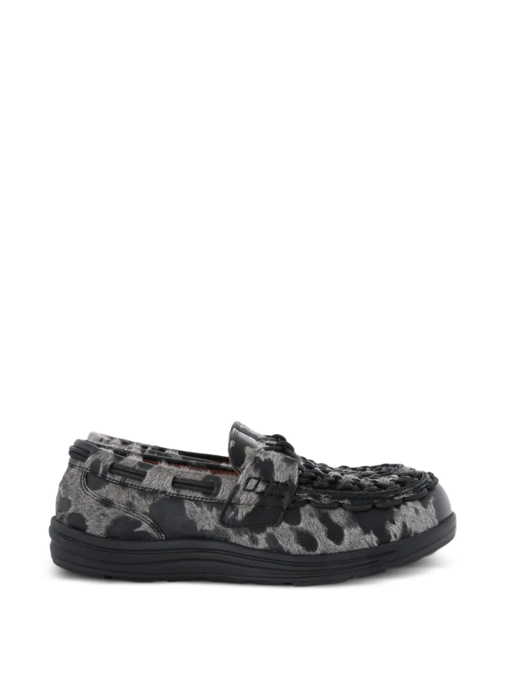 KEEN FOOTWEAR UNEEK cow-print slip-on loafers