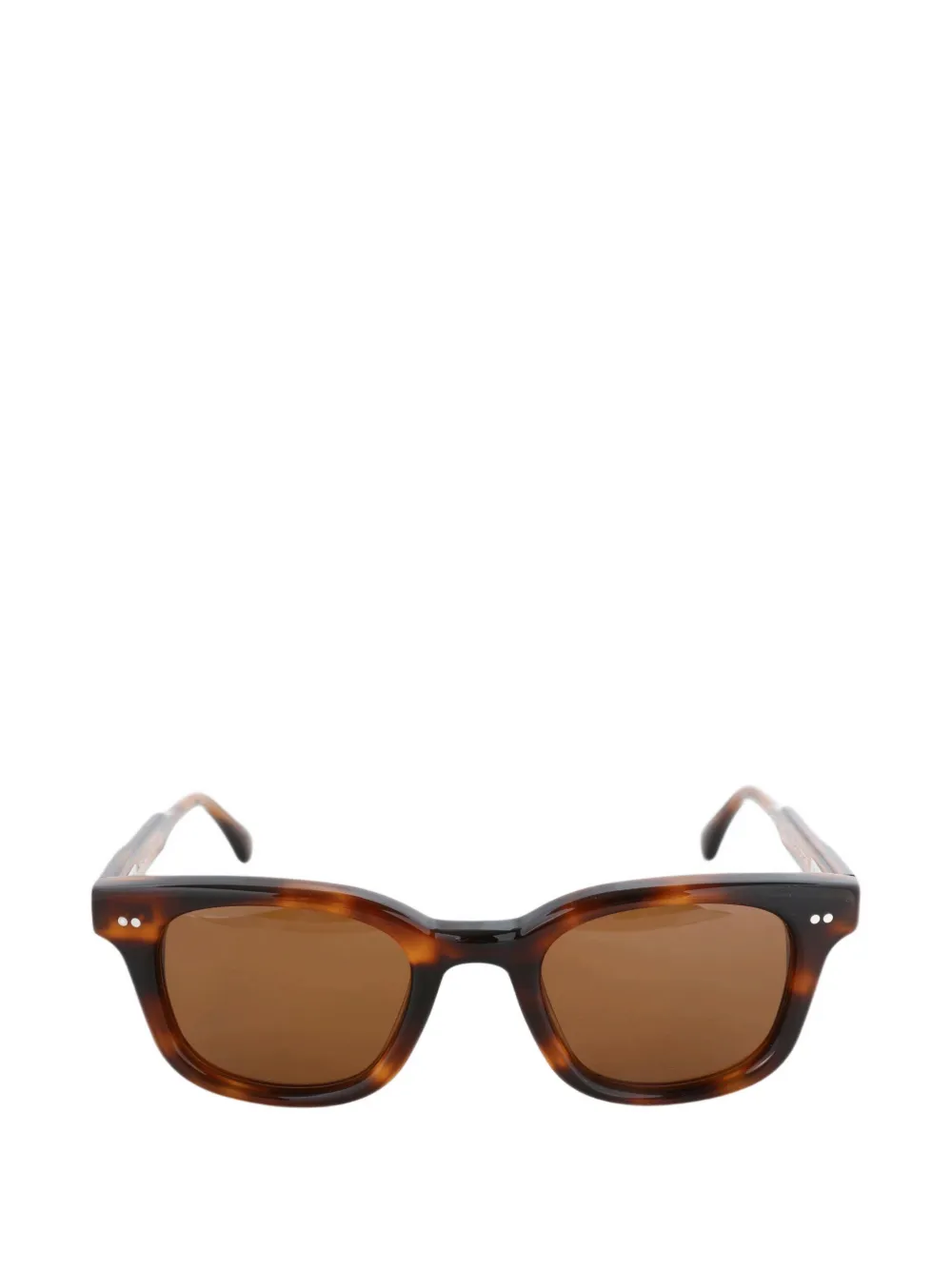 Chimi Tortoiseshell-effect Square-frame Sunglasses In Brown