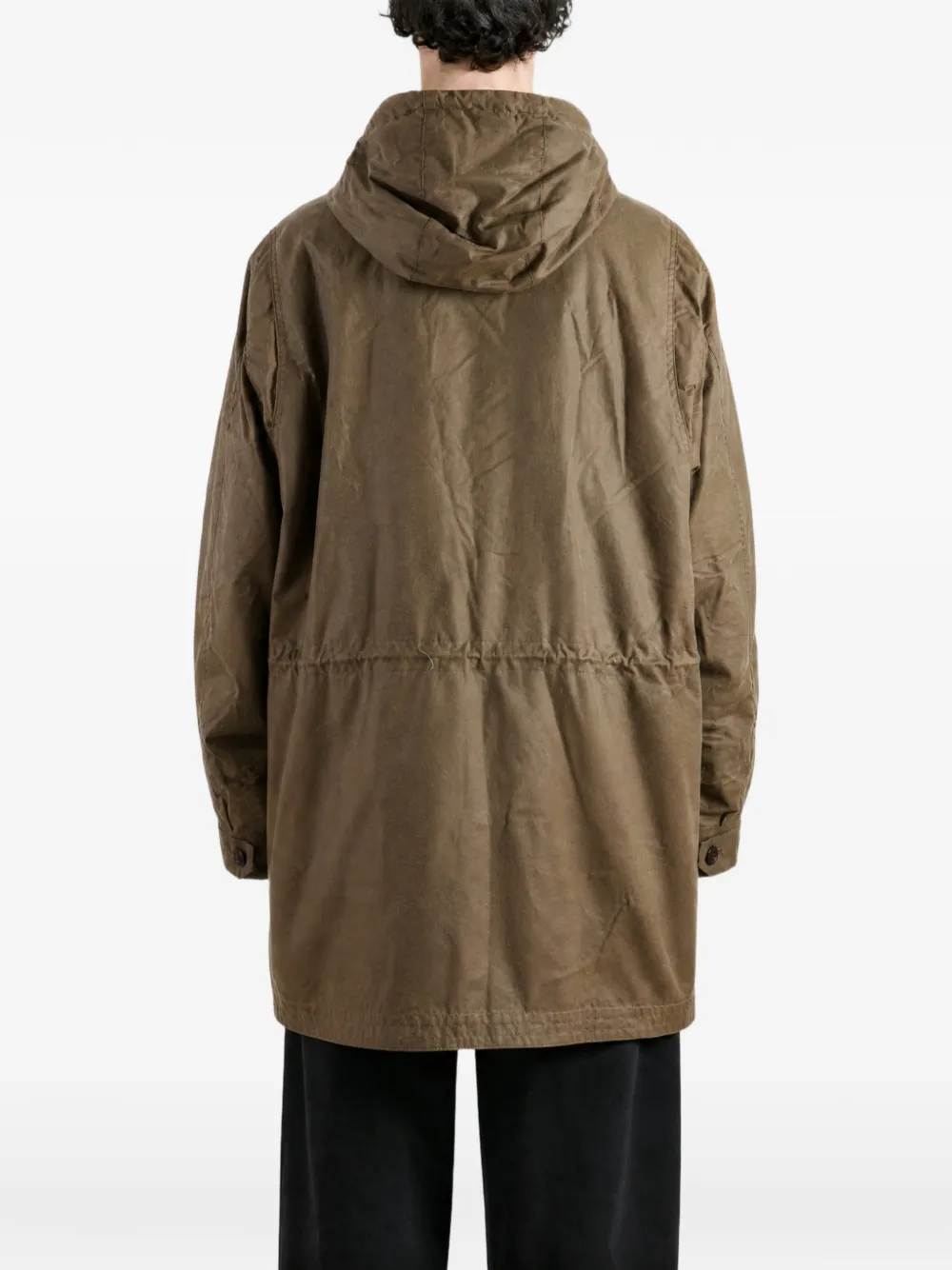 Barbour Ursula jas met capuchon en knoopsluiting Bruin