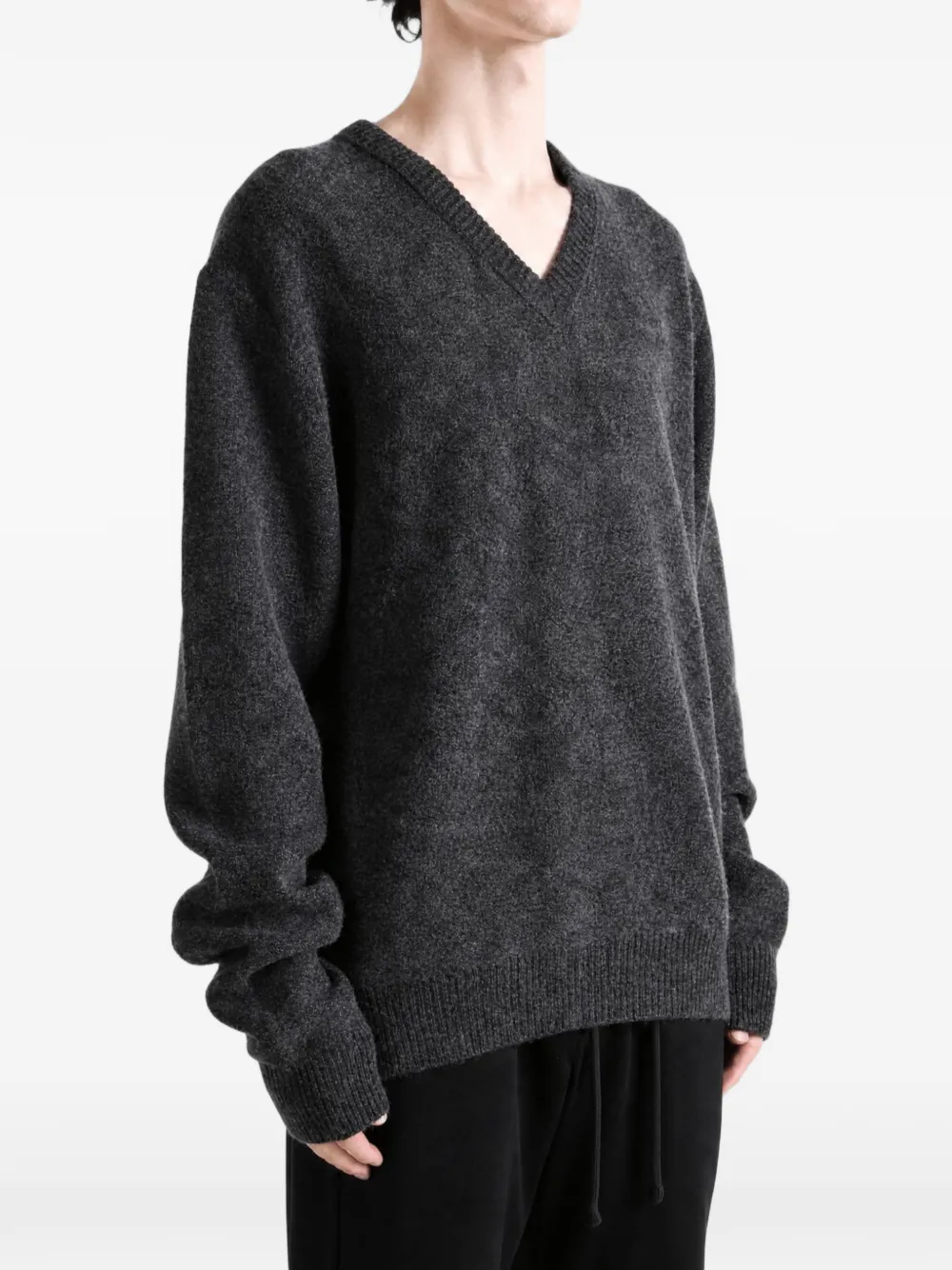 LEMAIRE Sweater met V-hals Grijs