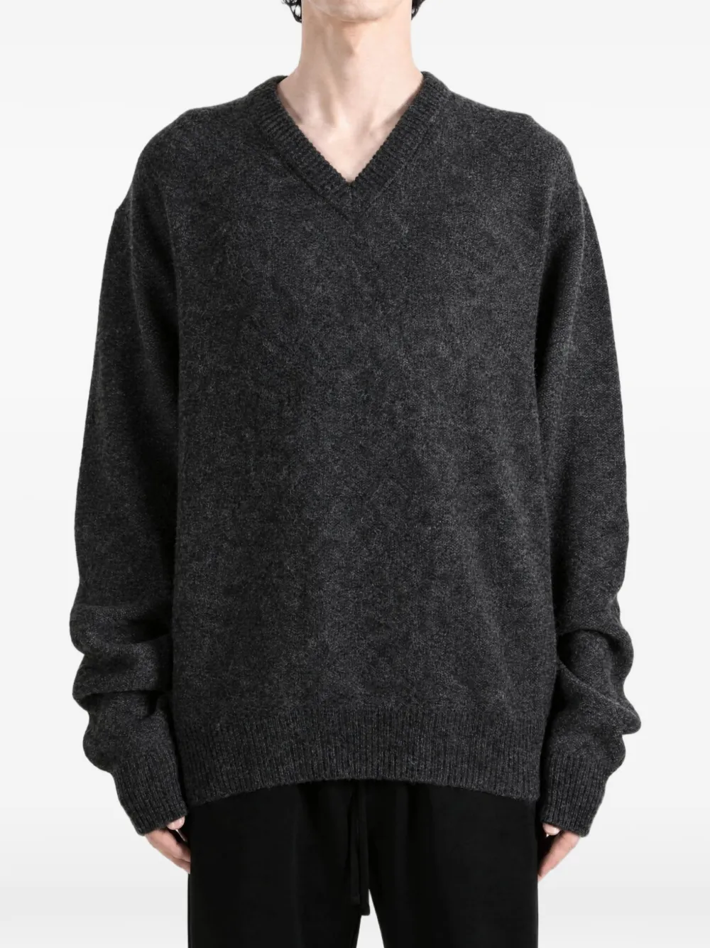 LEMAIRE Sweater met V-hals Grijs