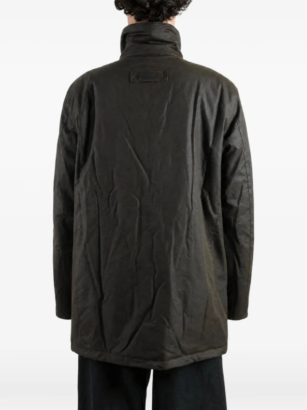 Barbour Sandale gewaxt jack met meerdere zakken Groen