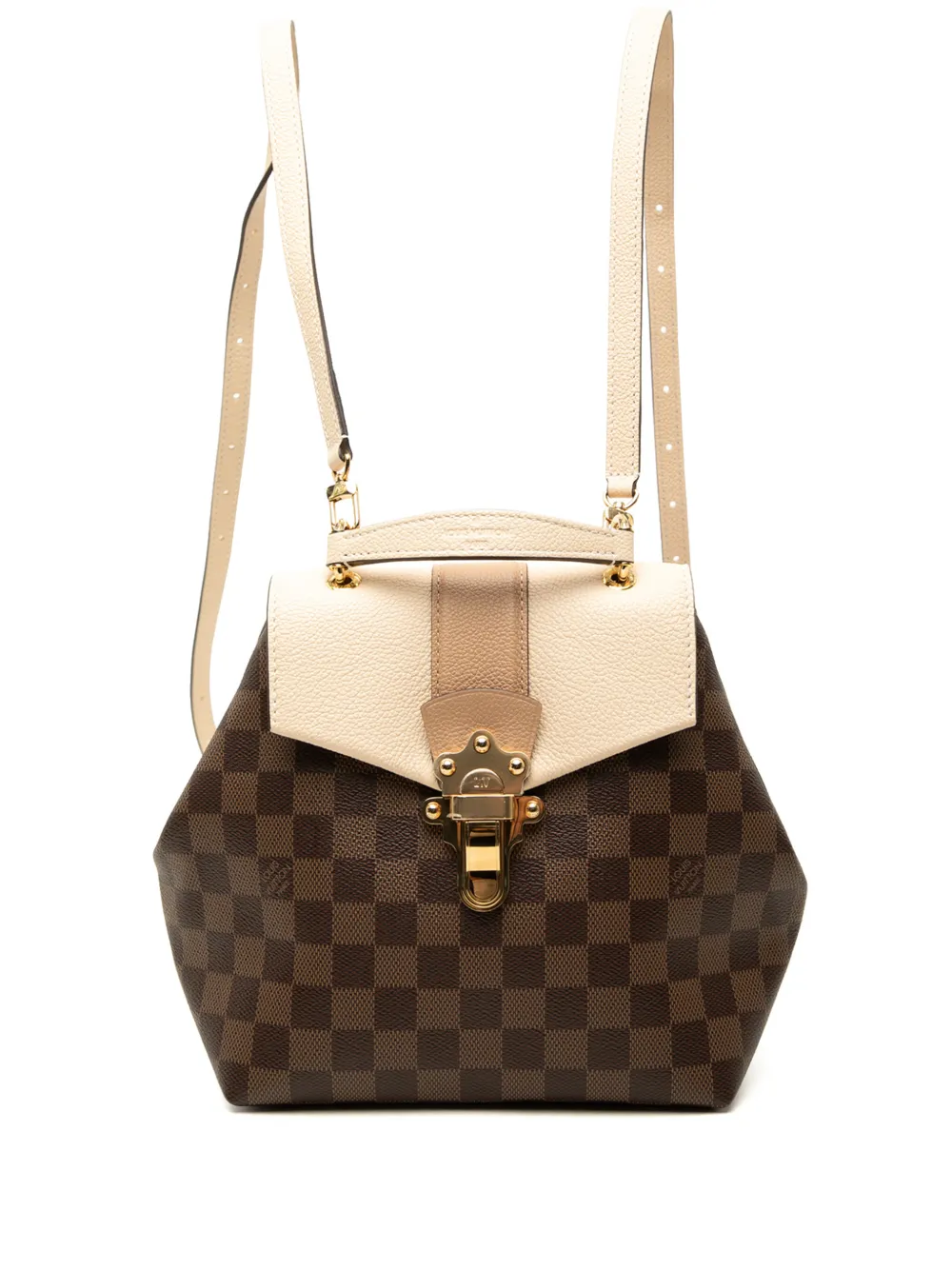 Louis Vuitton Pre-Owned 2020 Damier Ebene Clapton backpack - Brown