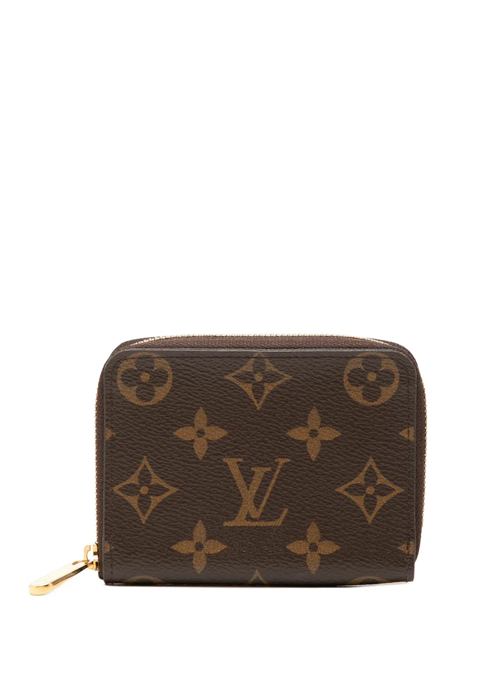 Louis Vuitton Pre-Owned 2021-2026 kleines Portemonnaie mit Monogramm und Reißverschluss - Braun