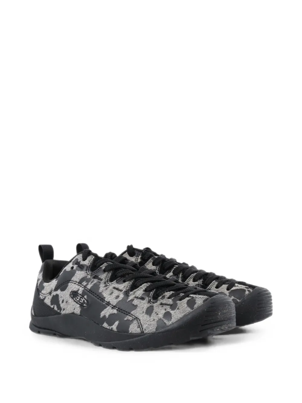 KEEN FOOTWEAR Jasper cow-print panelled sneakers Grijs