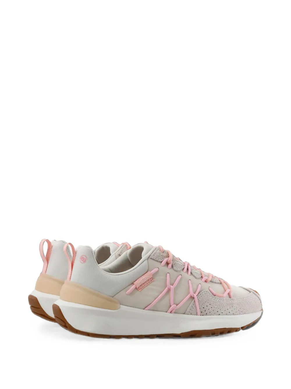 KEEN FOOTWEAR UNEEK Trekker lace-up panelled sneakers Beige